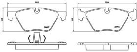 BREMBO P06060 - PASTILLA DE FRENO