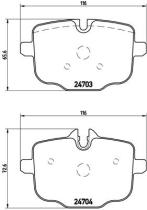 BREMBO P06061 - PASTILLA DE FRENO