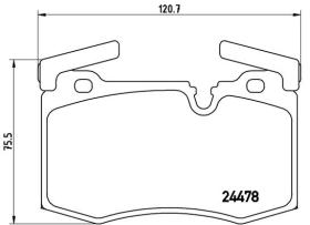 BREMBO P06068 - PASTILLA DE FRENO