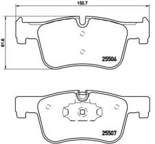 BREMBO P06070 - PASTILLA DE FRENO