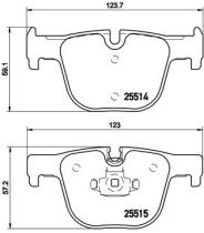 BREMBO P06072 - PASTILLA DE FRENO