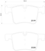 BREMBO P06075 - PASTILLA DE FRENO