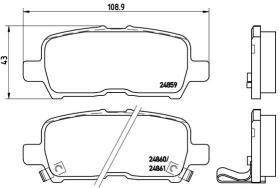 BREMBO P07001 - PASTILLA DE FRENO