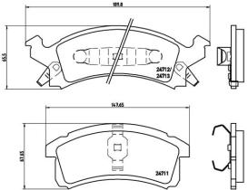 BREMBO P07004 - PASTILLA DE FRENO