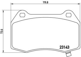 BREMBO P09003 - PASTILLA DE FRENO