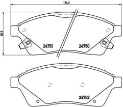 BREMBO P09010 - PASTILLA DE FRENO