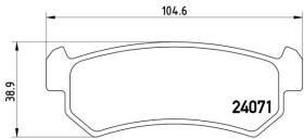 BREMBO P10001 - PASTILLA DE FRENO