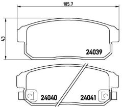 BREMBO P10005 - PASTILLA DE FRENO