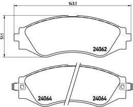 BREMBO P10006 - PASTILLA DE FRENO