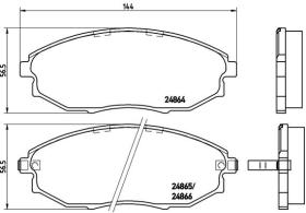 BREMBO P10007 - PASTILLA DE FRENO