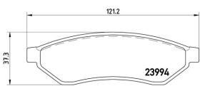 BREMBO P10008 - PASTILLA DE FRENO