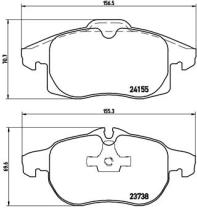 BREMBO P10011 - PASTILLA DE FRENO