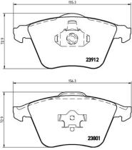 BREMBO P10012 - PASTILLA DE FRENO