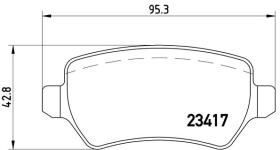 BREMBO P10013 - PASTILLA DE FRENO