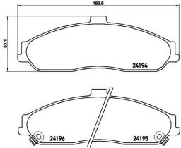 BREMBO P10052 - PASTILLA DE FRENO