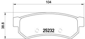 BREMBO P10053 - PASTILLA DE FRENO