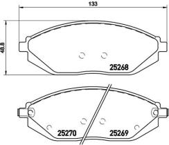 BREMBO P10054 - PASTILLA DE FRENO