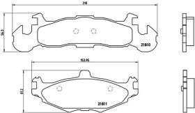 BREMBO P11001 - PASTILLA DE FRENO