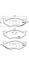 BREMBO P11005 - PASTILLA FRENO TURISMO