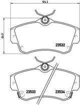 BREMBO P11012 - PASTILLA DE FRENO