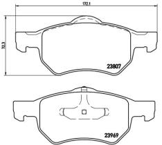 BREMBO P11013 - PASTILLA DE FRENO