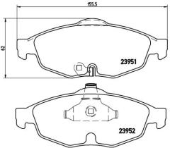 BREMBO P11016 - PASTILLA DE FRENO