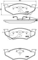 BREMBO P11020 - PASTILLA DE FRENO