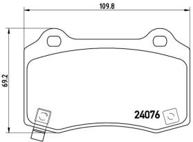 BREMBO P11024 - PASTILLA DE FRENO