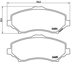 BREMBO P11025 - PASTILLA DE FRENO