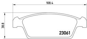 BREMBO P15001 - PASTILLA DE FRENO