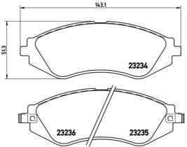 BREMBO P15002 - PASTILLA DE FRENO