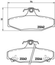 BREMBO P15004 - PASTILLA DE FRENO