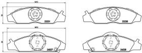 BREMBO P15008 - PASTILLA DE FRENO