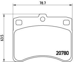 BREMBO P16003 - PASTILLA DE FRENO