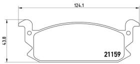 BREMBO P16004 - PASTILLA DE FRENO