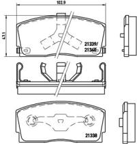 BREMBO P16005 - PASTILLA DE FRENO