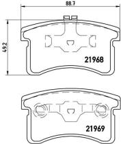 BREMBO P16006 - PASTILLA FRENO TURISMO