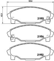 BREMBO P16007 - PASTILLA DE FRENO