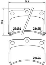 BREMBO P16009 - PASTILLA DE FRENO