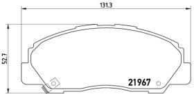 BREMBO P16010 - PASTILLA DE FRENO