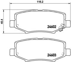 BREMBO P18024 - PASTILLA DE FRENO