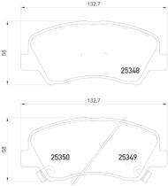 BREMBO P18025 - PASTILLA DE FRENO