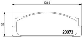 BREMBO P23003 - PASTILLA DE FRENO