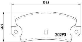 BREMBO P23008 - PASTILLA DE FRENO