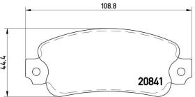 BREMBO P23014 - PASTILLA DE FRENO