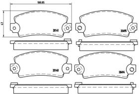 BREMBO P68001 - PASTILLA DE FRENO