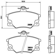 BREMBO P23017 - PASTILLA DE FRENO