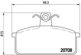 BREMBO P23018 - PASTILLA DE FRENO