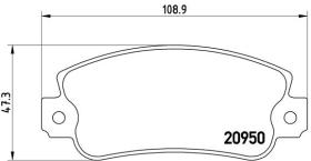 BREMBO P23021 - PASTILLA DE FRENO