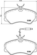 BREMBO P23023 - PASTILLA DE FRENO